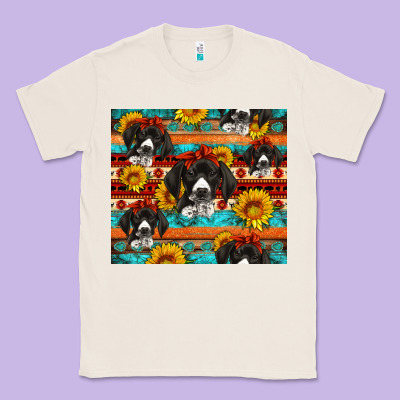 Western German Shorthaired Pointer Classic Tee Designed By Artiststas