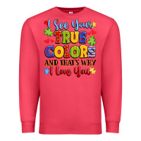 Cardinal colorful love message Premium Sweatshirt - LillyAllenDesigns