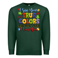 Sports Green colorful love message Premium Sweatshirt - LillyAllenDesigns