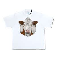 White simmental Urban Heavy Tee - JahusDesignShop
