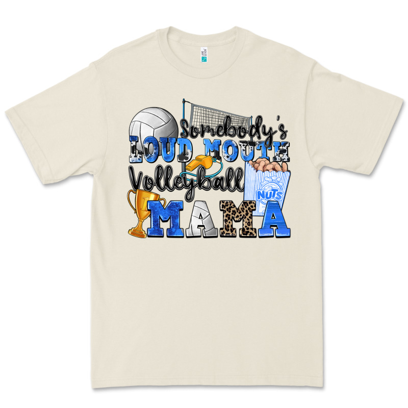 Somebody's Loud Mouth Volleyball Mama Premium Tee by Zillion Design Studio | Teevron