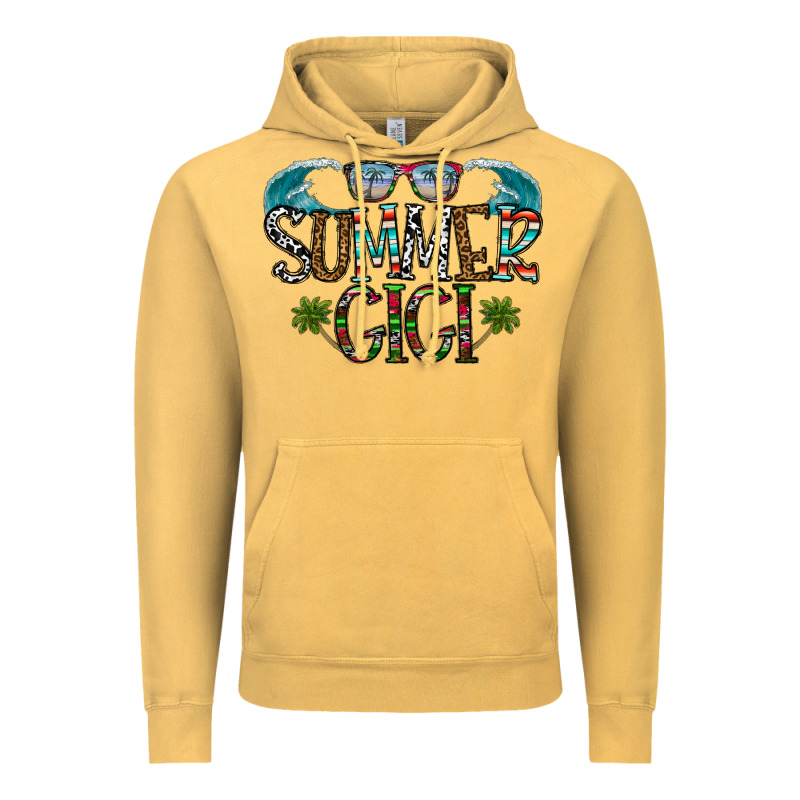 Summer Gigi Vintage Hoodie by CowhideDigitalArt | Teevron