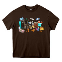 Chocolate Brown i hook it up sewing Heavy Core Tee - Zillion Design Studio