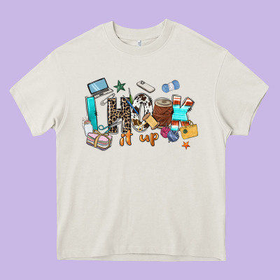 I Hook It Up Sewing Heavy Core Tee Designed By Zillion Design Studio