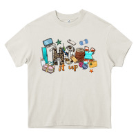 Cream i hook it up sewing Heavy Core Tee - Zillion Design Studio