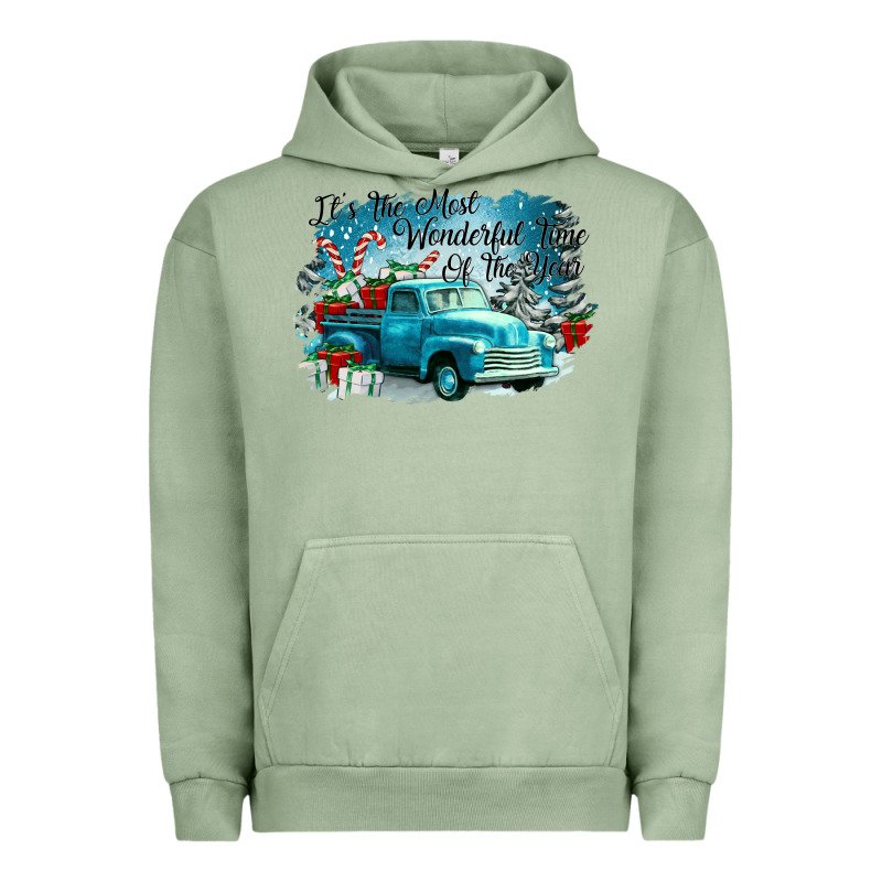 Its The Wonderful Time Of The Year Truck Urban Hoodie by CowGirlArtShop | Teevron