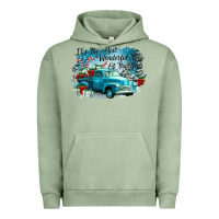 Pigment Oil Green its the wonderful time of the year truck Urban Hoodie - CowGirlArtShop