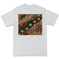Dove Grey leopard gemstone leather Premium Tee - BarkalooDesign