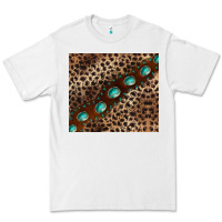 White leopard gemstone leather Premium Tee - BarkalooDesign