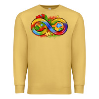 Antique Gold infinity symbol autism Premium Sweatshirt - LillyAllenDesigns