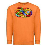 Carrot infinity symbol autism Premium Sweatshirt - LillyAllenDesigns