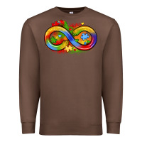 Chestnut infinity symbol autism Premium Sweatshirt - LillyAllenDesigns
