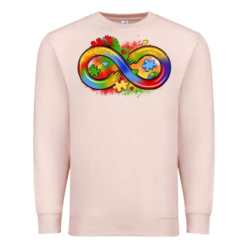 Infinity Symbol Autism Premium Sweatshirt by LillyAllenDesigns | Teevron