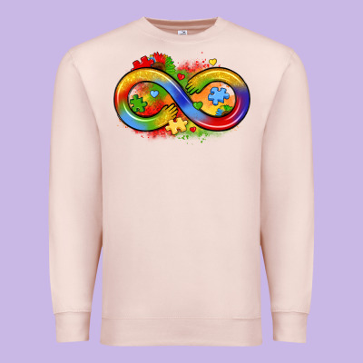 Infinity Symbol Autism Premium Sweatshirt Designed By Lillyallendesigns
