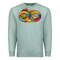 Seafoam infinity symbol autism Premium Sweatshirt - LillyAllenDesigns