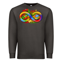 Smoke infinity symbol autism Premium Sweatshirt - LillyAllenDesigns
