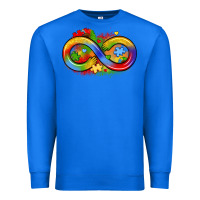 True Royal infinity symbol autism Premium Sweatshirt - LillyAllenDesigns