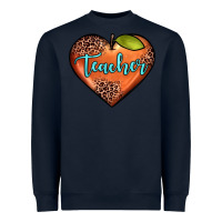Navy teacher heart Heavyweight Sweatshirt - JahusDesignShop