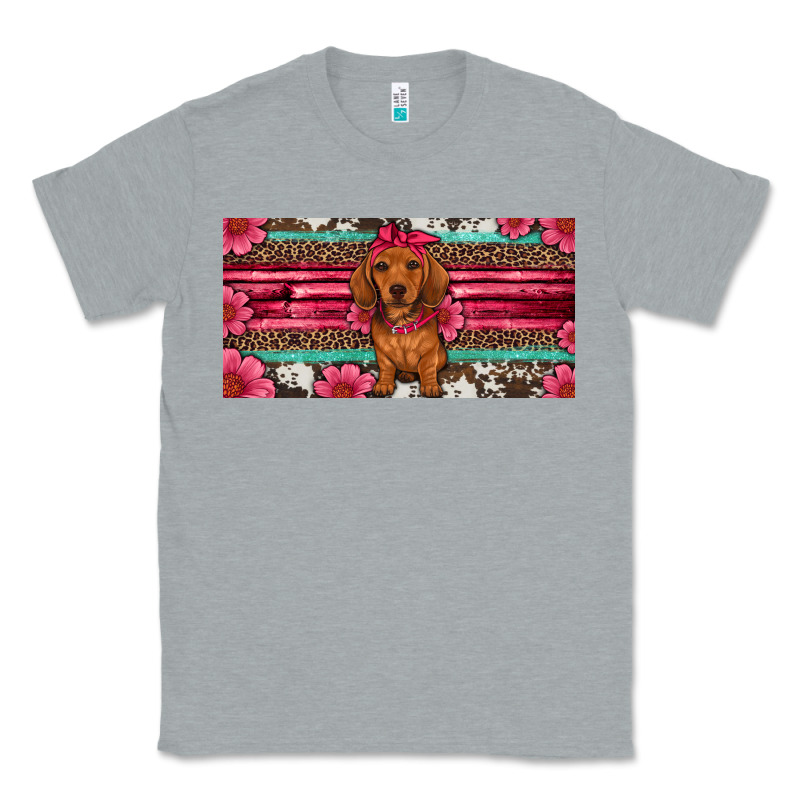 Dachshund Puppy License Plate Classic Tee by Artiststas | Teevron