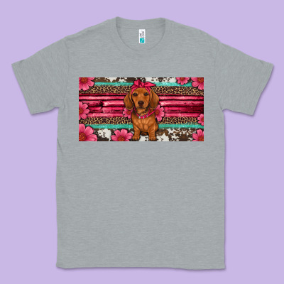 Dachshund Puppy License Plate Classic Tee Designed By Artiststas