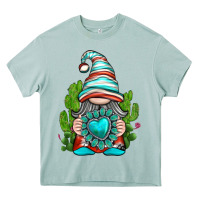 Arona western gnome with turquoise gemstone Heavy Core Tee - texasbilliewilder