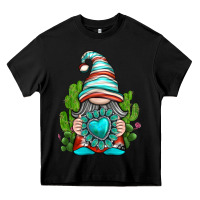 Black western gnome with turquoise gemstone Heavy Core Tee - texasbilliewilder
