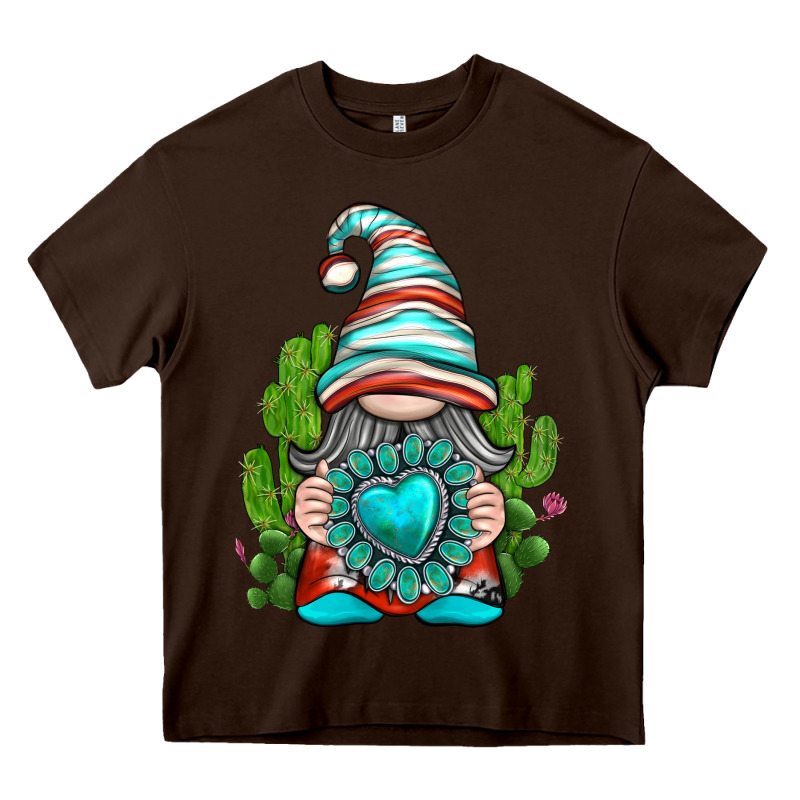 Western Gnome With Turquoise Gemstone Heavy Core Tee by texasbilliewilder | Teevron