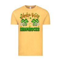 Vintage Mustard shake your shamrocks Vintage Tee - Artiststas