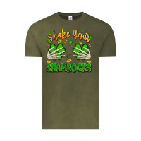 Vintage Olive shake your shamrocks Vintage Tee - Artiststas