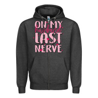 Charcoal Heather on my husband last nerve Zipper Hoodie - MaliasSmallBusiness