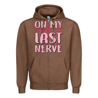 Chestnut on my husband last nerve Zipper Hoodie - MaliasSmallBusiness