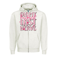 Oatmeal Heather on my husband last nerve Zipper Hoodie - MaliasSmallBusiness