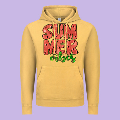 Summer Vibes Vintage Hoodie Designed By Jahusdesignshop