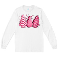 White pink Christmas cakes Long Sleeve Tee - Jasminsmagicworld