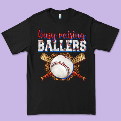 Premium Tee busy raising ballers baseball