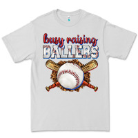 Dove Grey busy raising ballers baseball Premium Tee - texasbilliewilder