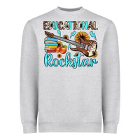 Heather Grey educational rockstar Heavyweight Sweatshirt - JahusDesignShop