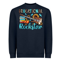 Navy educational rockstar Heavyweight Sweatshirt - JahusDesignShop