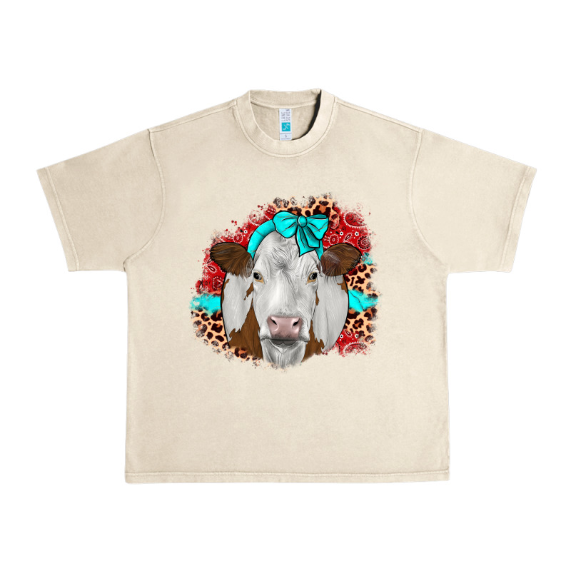 Ribbon Simmental Leopard Urban Heavy Tee by JahusDesignShop | Teevron