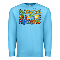 Ocean Blue my brother is au some Premium Sweatshirt - LillyAllenDesigns