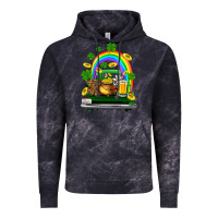 Cloud Black st patricks shamrock gold beer truck Vintage Hoodie - FaDigitalArtStudio