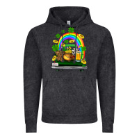 Vintage Black st patricks shamrock gold beer truck Vintage Hoodie - FaDigitalArtStudio