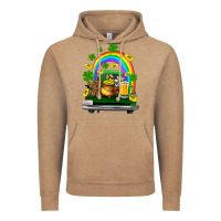 Vintage Coffee st patricks shamrock gold beer truck Vintage Hoodie - FaDigitalArtStudio