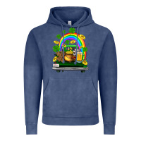 Vintage Denim st patricks shamrock gold beer truck Vintage Hoodie - FaDigitalArtStudio