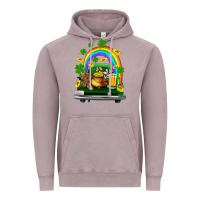 Vintage Zinc st patricks shamrock gold beer truck Vintage Hoodie - FaDigitalArtStudio