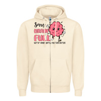 Sandshell sorry brain full Zipper Hoodie - MaliasSmallBusiness