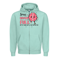 Seafoam sorry brain full Zipper Hoodie - MaliasSmallBusiness