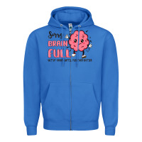 True Royal sorry brain full Zipper Hoodie - MaliasSmallBusiness
