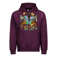 Mauve Wine mom of twins boys mother's day Urban Hoodie - CowGirlArtShop