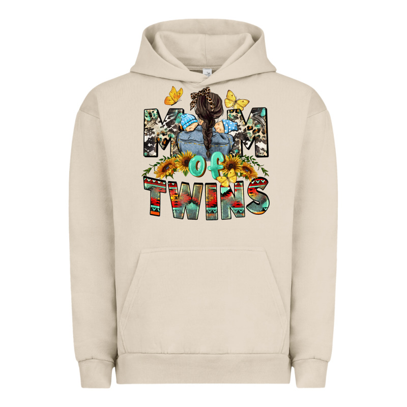 Mom Of Twins Boys Mother's Day Urban Hoodie by CowGirlArtShop | Teevron